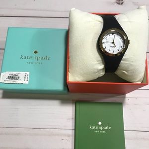 Kate Spade silicone black watch NWT